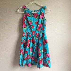 Betsey Johnson Blue Floral Dress